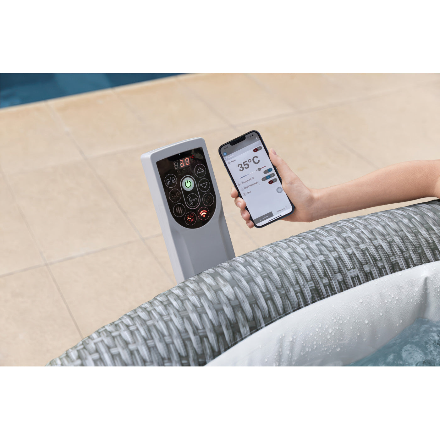 Jacuzzi ogrodowe BALI AirJet 196 × 71 cm dla 4–6 osób