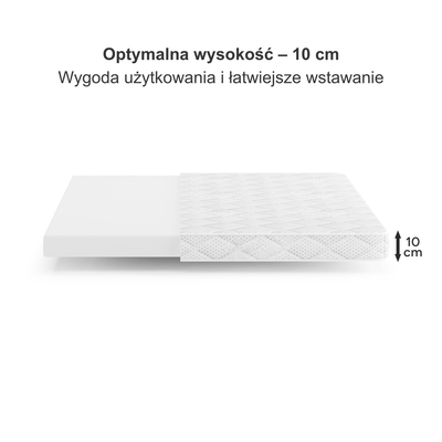 Materac piankowy antyalergiczny 140x200 H2 MEDIRO ERGO+