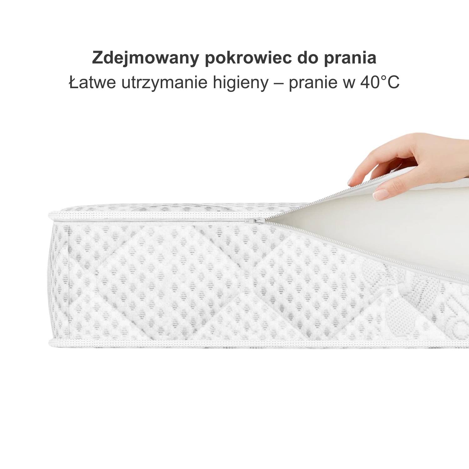 Materac piankowy antyalergiczny 140x200 H2 MEDIRO ERGO+