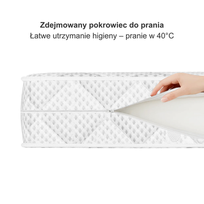 Materac Medyczny Sprężynowy 7-Strefowy 80x200 H2 MEDIRO FORM