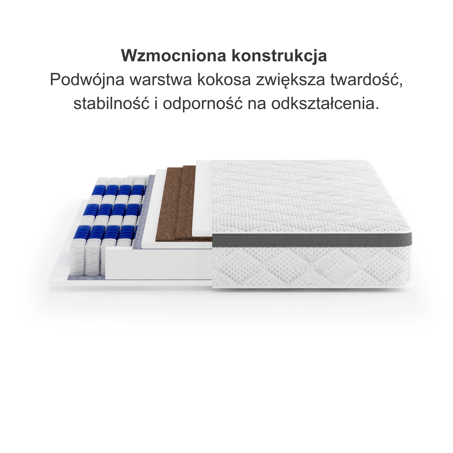 Materac medyczny Twardy wentylowany 3D 140x200 H3/H4 MEDIRO THERM