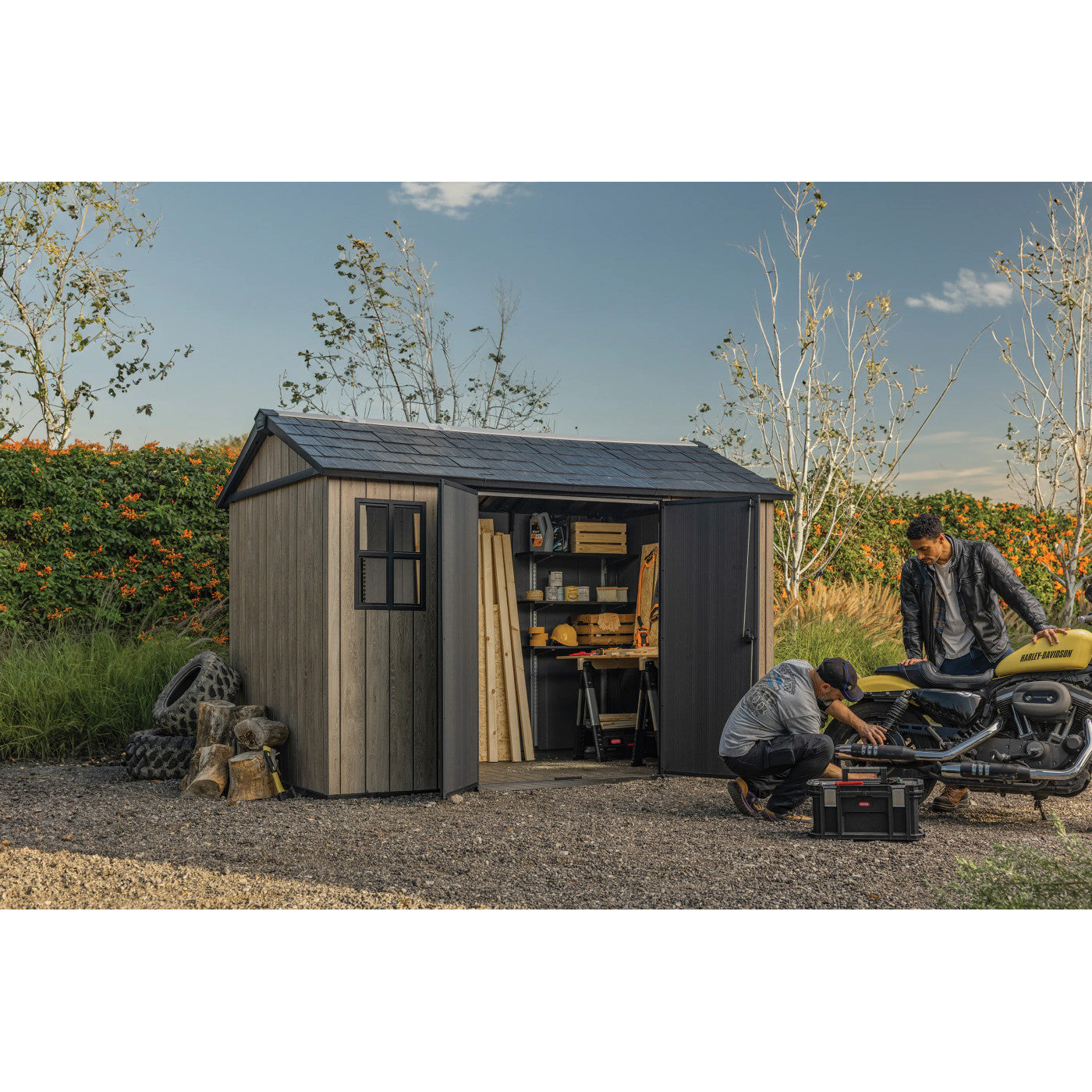 Domek ogrodowy RODOS 7,5x11 Ashwood