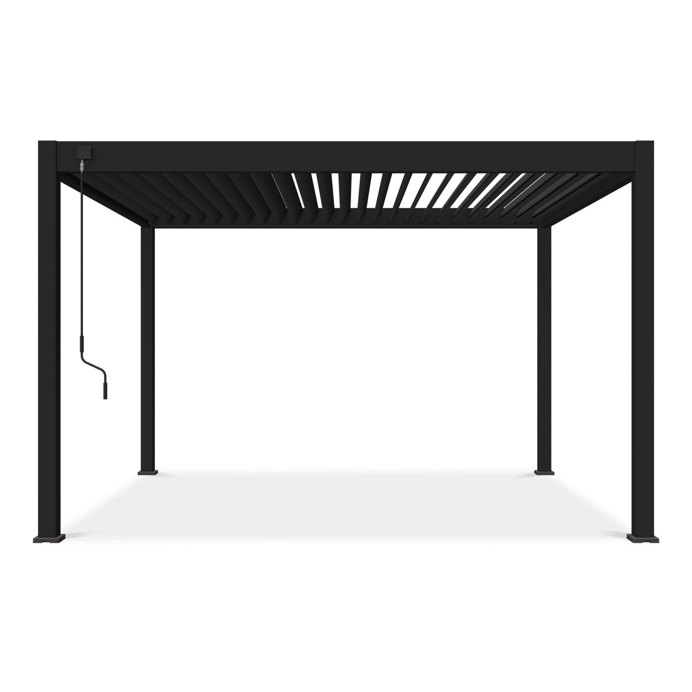 Aluminiowa pergola tarasowa NEBULA 3,6 × 4 m antracytowa
