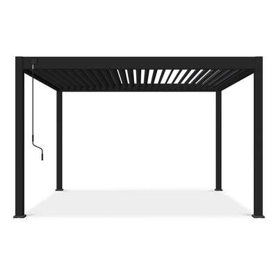 Aluminiowa pergola tarasowa NEBULA 3,6 × 4 m antracytowa