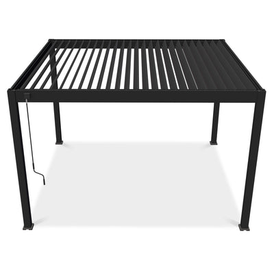 Aluminiowa pergola tarasowa NEBULA 3,6 × 4 m antracytowa