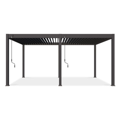 Aluminiowa pergola tarasowa NEBULA 2 3,6 × 5,3 m antracytowa