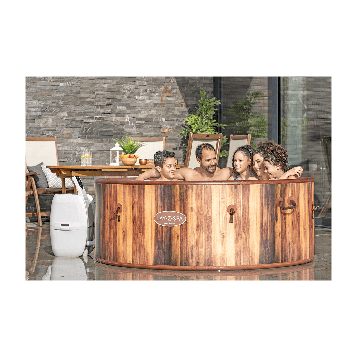 Jacuzzi ogrodowe SPA WOOD AirJet 180 × 66 cm dla 5–7 osób