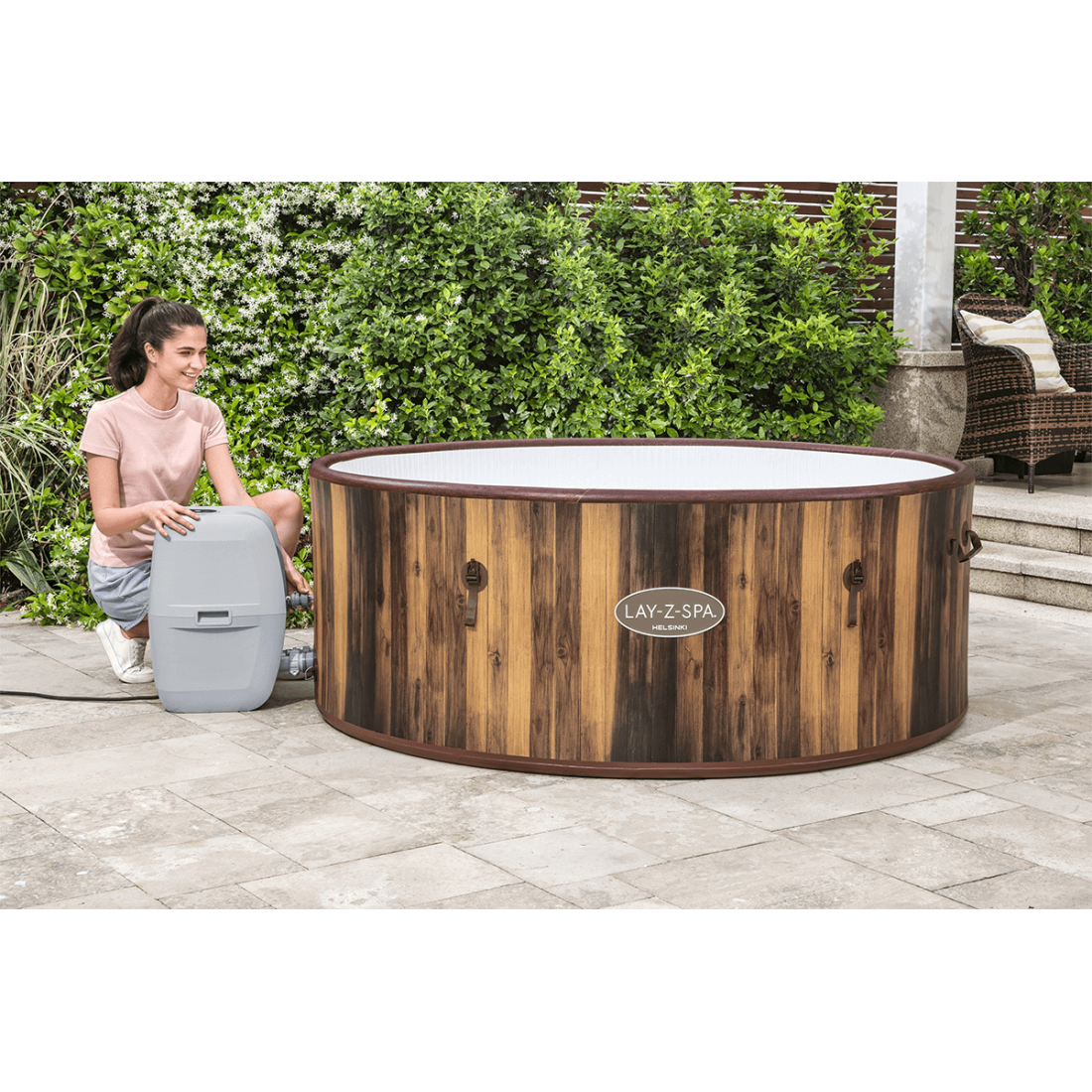 Jacuzzi ogrodowe SPA WOOD AirJet 180 × 66 cm dla 5–7 osób