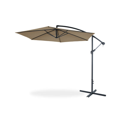 Parasol ogrodowy boczny KOS 300 × 257 cm Taupe