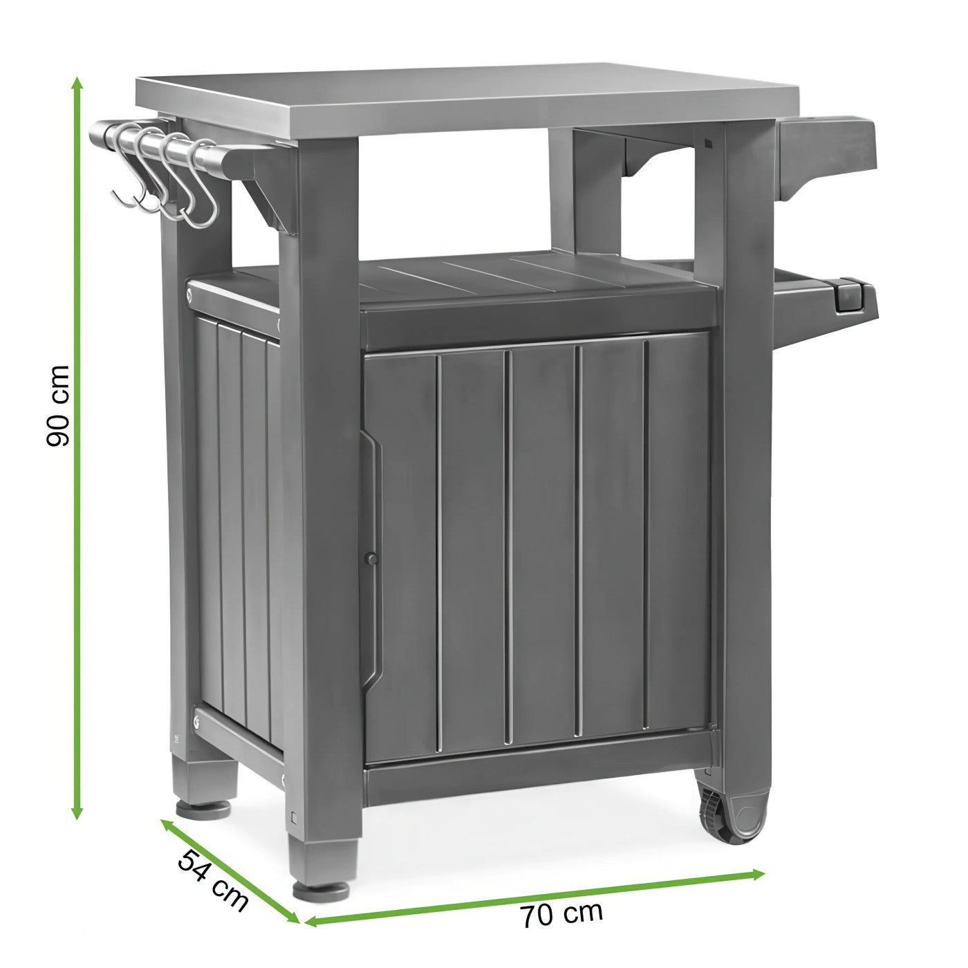 Mobilna kuchnia ogrodowa MINI CHEF ONE 105 l brązowa