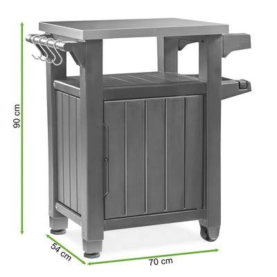 Mobilna kuchnia ogrodowa MINI CHEF ONE 105 l brązowa